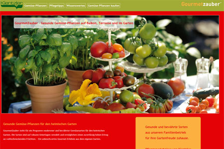 GourmetZauber Internetauftritt